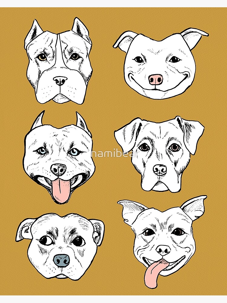 Bully Breed Pop Pet, Pitbull Art, Bully Breed Art, Pibble, Pitbull