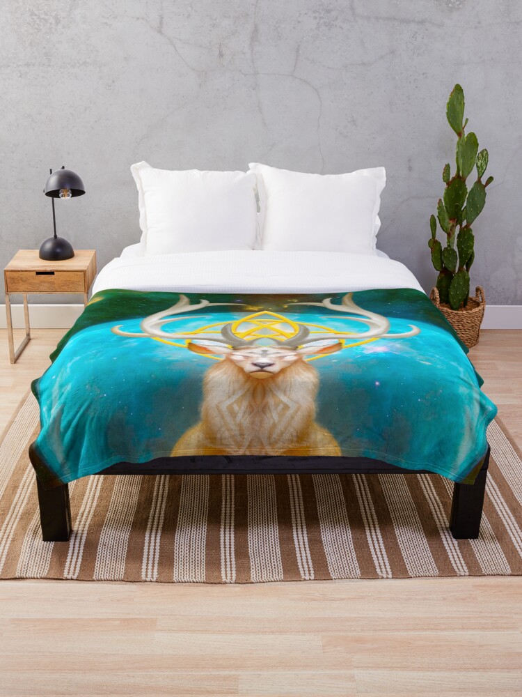 Stag throw blanket hot sale