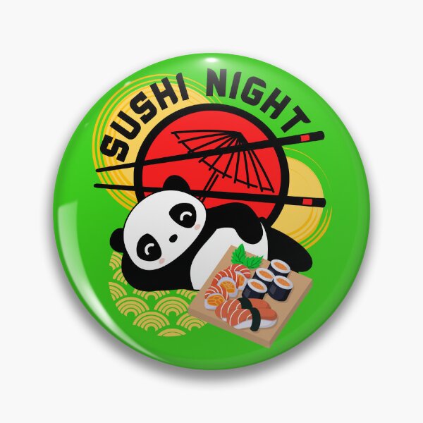 Item preview, Sushi Night Panda designed and sold by adlibmaria.