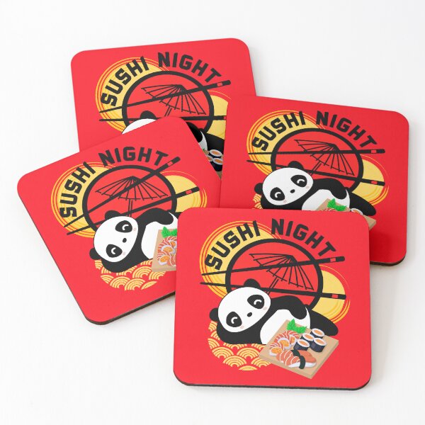 Item preview, Sushi Night Panda designed and sold by adlibmaria.