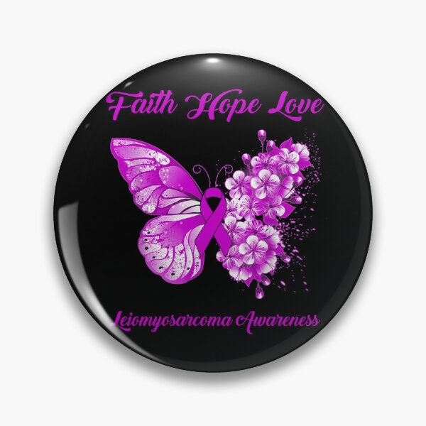 Item preview, Faith Hope Love Leiomyosarcoma Awareness Butterfly Ribbon Gifts designed and sold by Adropine.