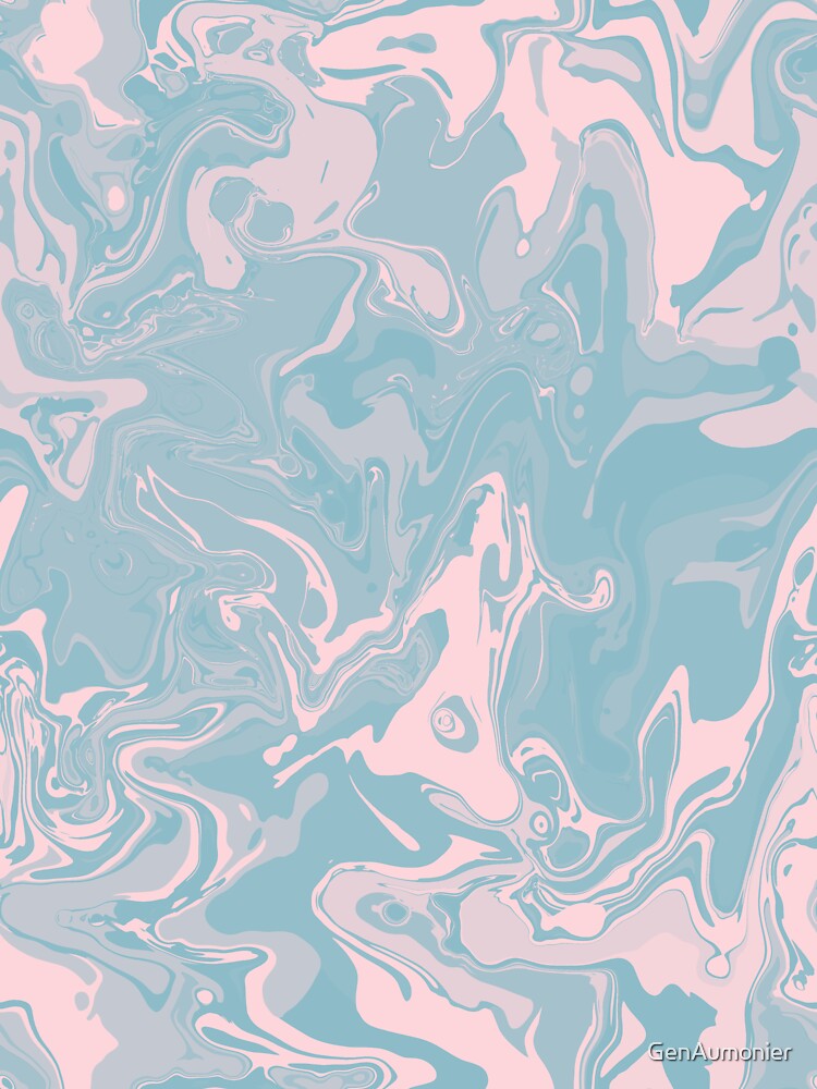 "Cotton Candy Marble Digital Paint Spill" Sticker for Sale by