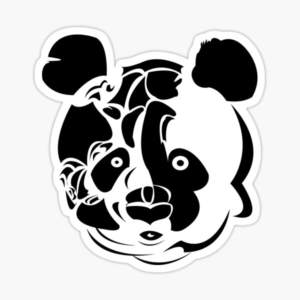 panda-stencil-design-sticker-for-sale-by-nffd-redbubble