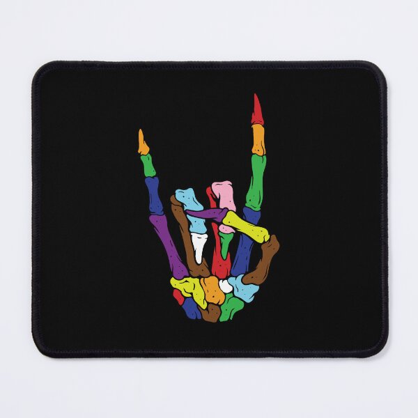 Item preview, Skeleton Hand Heart LGBT Pride Funny Halloween rainbow love hand vintage  designed and sold by elizabethdawnn.