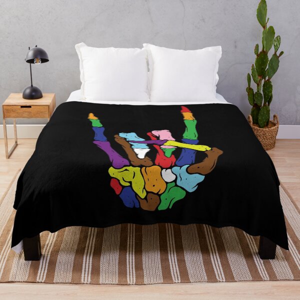 Item preview, Skeleton Hand Heart LGBT Pride Funny Halloween rainbow love hand vintage  designed and sold by elizabethdawnn.