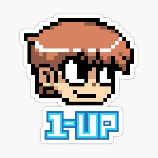 Scott Pilgrim 1-Up Sticker
