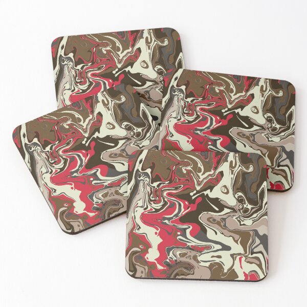 Item preview, Raspberry Truffle Marble - Digital Paint Spill designed and sold by GenAumonier.