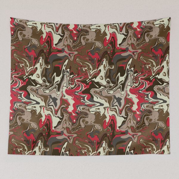 Item preview, Raspberry Truffle Marble - Digital Paint Spill designed and sold by GenAumonier.