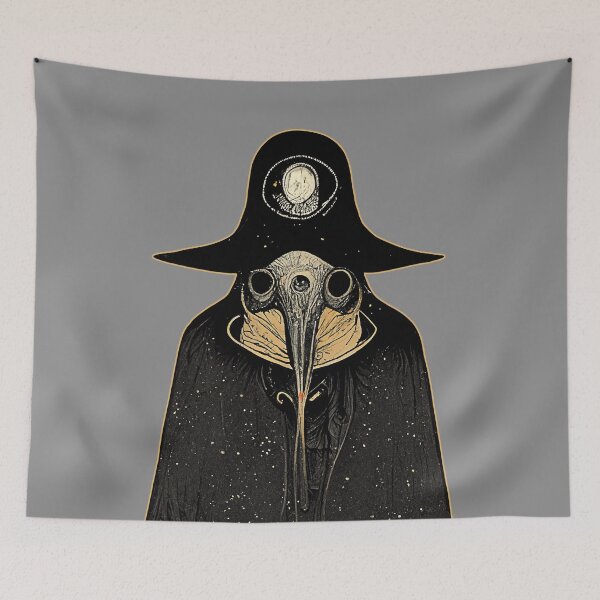 Item preview, A.I. generated Plague Doctor Illustration designed and sold by JinxedMonster.
