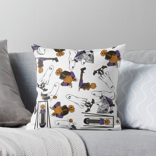Item preview, Halloween Sheet Ghost and Pumpkin Head Pattern designed and sold by EllieBeHe.
