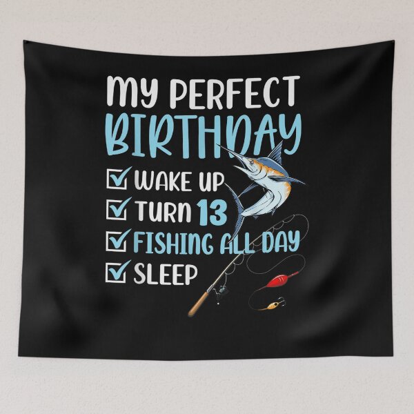 Item preview, 13 Year Old Fishing Birthday Party 13th Boy Bday Thir N  designed and sold by charalphe.