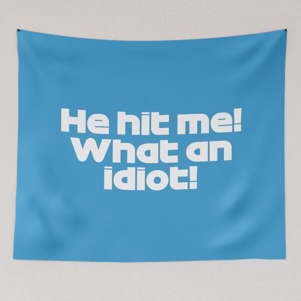 Item preview, ALO. He Hit Me! What an Idiot! - Best Team Radio Belgium GP 2022 (Blue BG) designed and sold by FilipeFerreira.