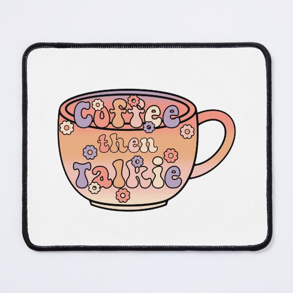 Item preview, First Coffee Then Talkie Retro Groovy T-shirt designed and sold by Nerdygirlteez.