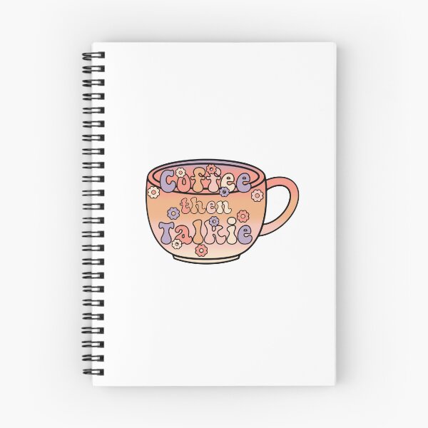 Item preview, First Coffee Then Talkie Retro Groovy T-shirt designed and sold by Nerdygirlteez.