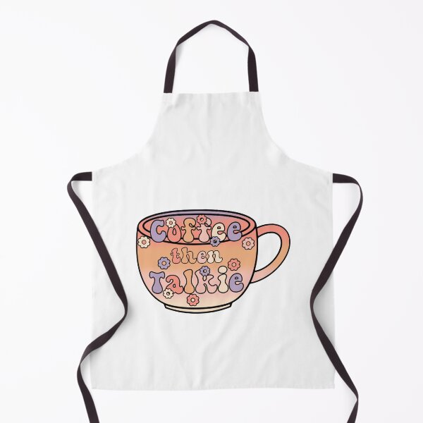 Item preview, First Coffee Then Talkie Retro Groovy T-shirt designed and sold by Nerdygirlteez.