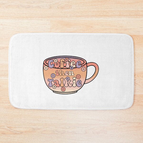 Item preview, First Coffee Then Talkie Retro Groovy T-shirt designed and sold by Nerdygirlteez.