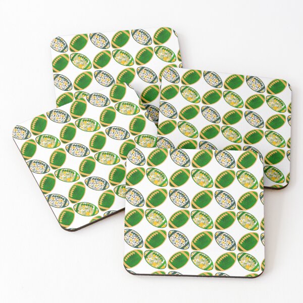 Item preview, Green and gold floral football pattern  designed and sold by KCAbdelnour.