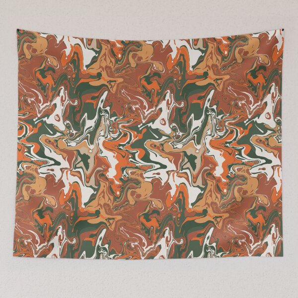 Item preview, Autumn Leaves Marble - Digital Paint Spill designed and sold by GenAumonier.