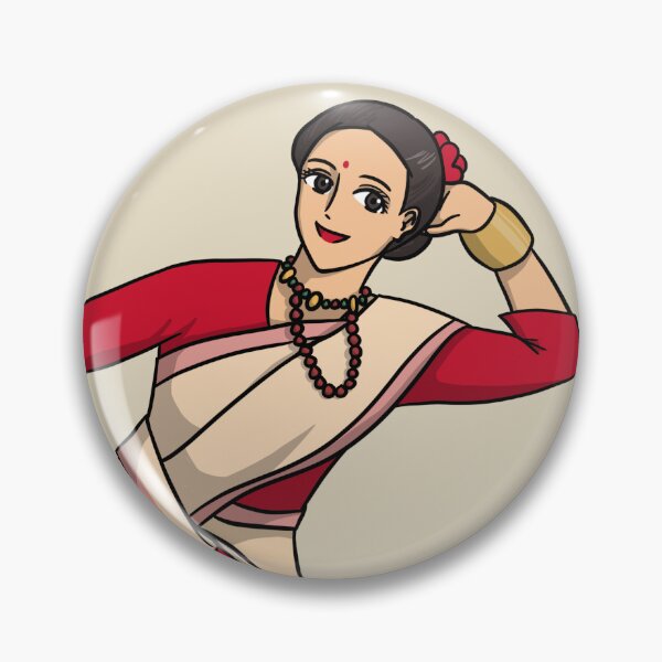 Artikelvorschau, Indische Dame tanzt für Bihu im Anime-Stil entworfen und verkauft von HeatherPhn.