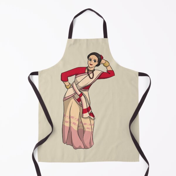 Item preview, Indian lady dancing for Bihu in anime style designed and sold by HeatherPhn.