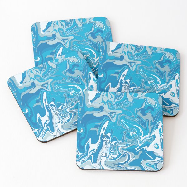 Item preview, Splash Pool Marble - Digital Paint Spill designed and sold by GenAumonier.