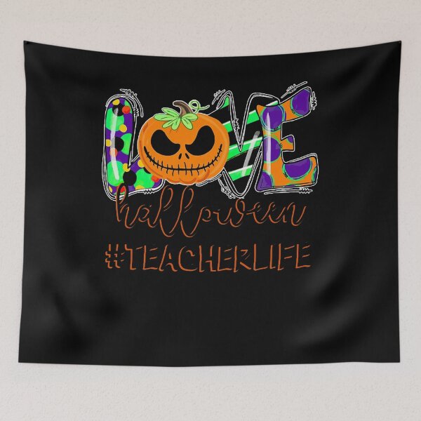 Item preview, Love Halloween Teacherlife pumpkin school ghosts spooky teacher vintage designed and sold by elizabethdawnn.