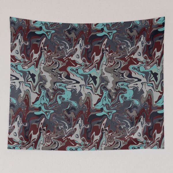 Item preview, Deep Thoughts Marble - Digital Paint Spill designed and sold by GenAumonier.