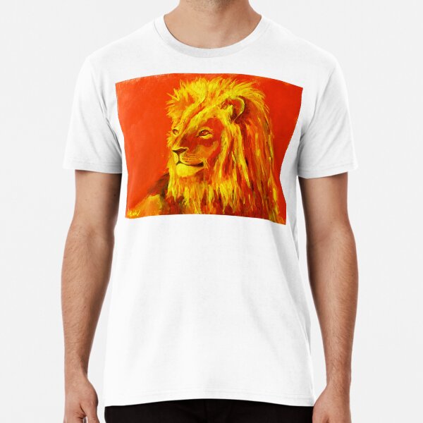 Krafttierbild Löwe - Totem Animal Lion Premium T-Shirt