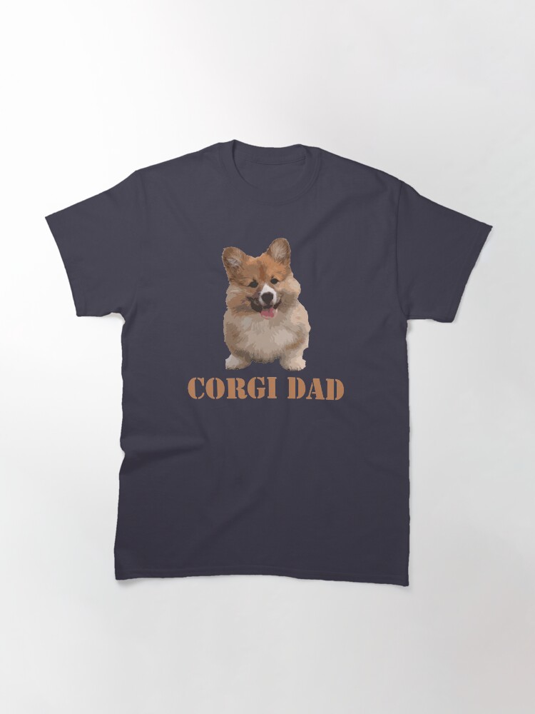 Alternate view of Corgi Dog Dad Classic T-Shirt