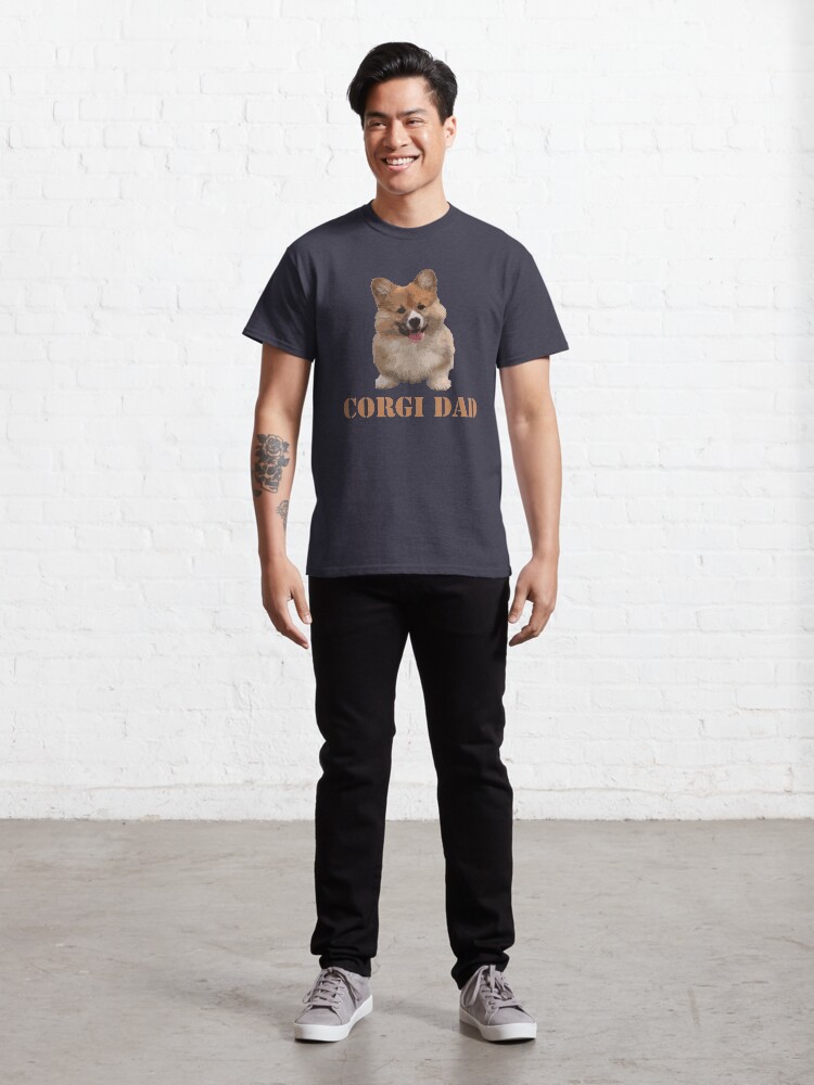 Alternate view of Corgi Dog Dad Classic T-Shirt