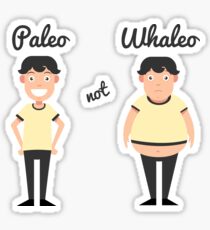 Cute Funny Paleo Not Whaleo Sticker