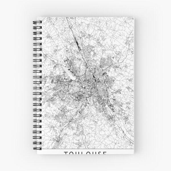 Item preview, Toulouse White Map designed and sold by multiplicitymap.