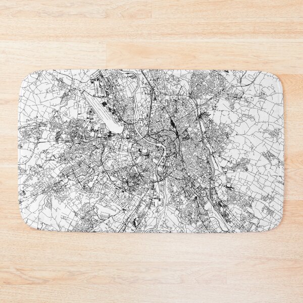 Item preview, Toulouse White Map designed and sold by multiplicitymap.