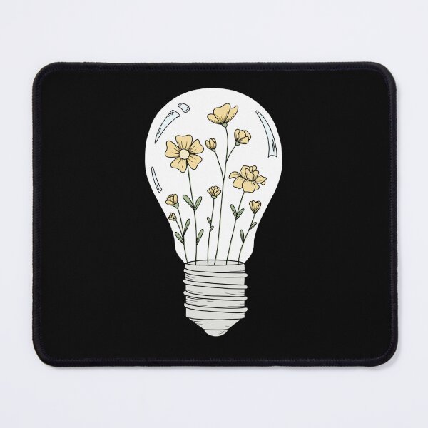 Item preview, Light Bulb with Yellow Flowers designed and sold by BluetApparelCA.