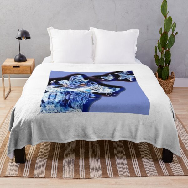Item preview, Wolf with butterflies designed and sold by SRKFineArt.