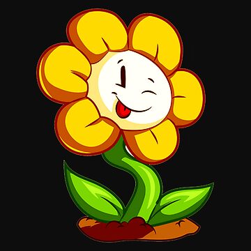 Undertale Smiling Flowey Sticker - Sticker Mania