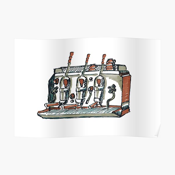Cappuccino Machine Poster