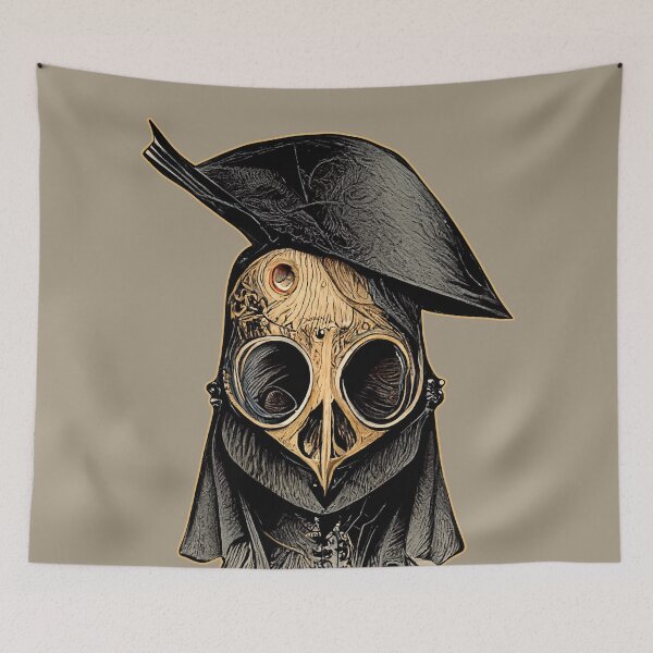 Item preview, Plague Doctor abstract Illustration designed and sold by JinxedMonster.