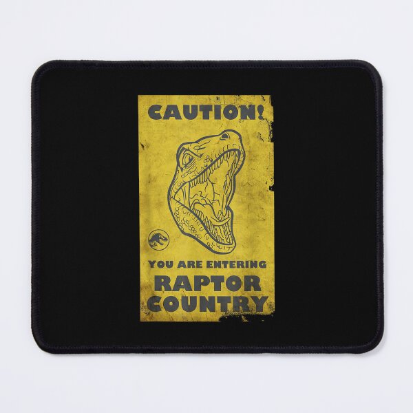 Item preview, Raptor Caution Poster designed and sold by TarynAbbott.