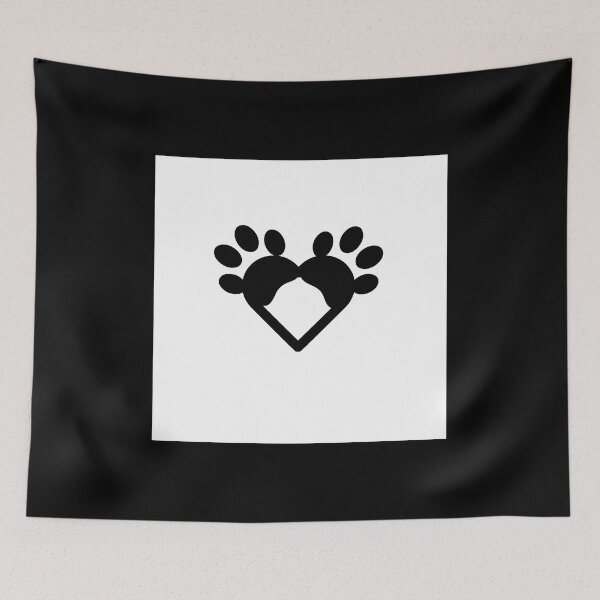 Item preview, Paw prints in heart  designed and sold by RemieJames.