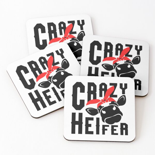 Item preview, Crazy Heifer cow Clipart cow Cut Files For Silhoue designed and sold by RomaTikha.