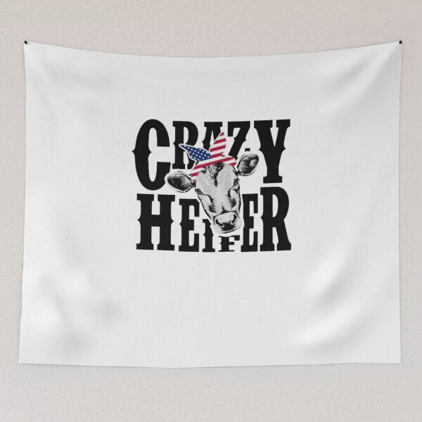 Item preview, Crazy Heifer Shirts for Cow Lovers designed and sold by RomaTikha.