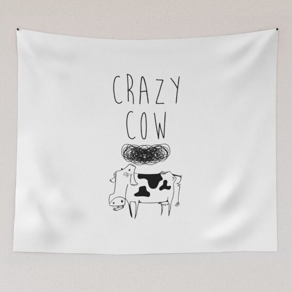 Item preview, Crazy cow art designed and sold by RomaTikha.