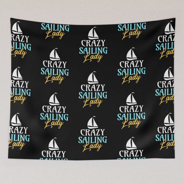 Item preview, Crazy Sailing Lady Boat Captain Sailors designed and sold by lloyd68.