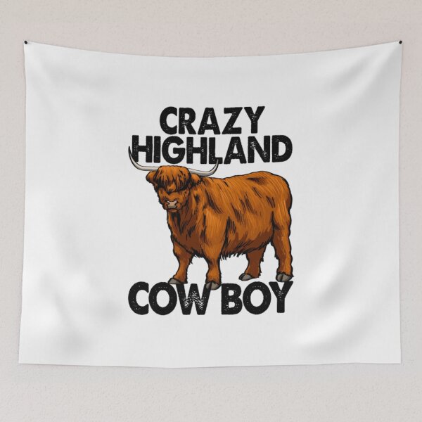 Item preview, Crazy Highland Cow Boy designed and sold by RomaTikha.