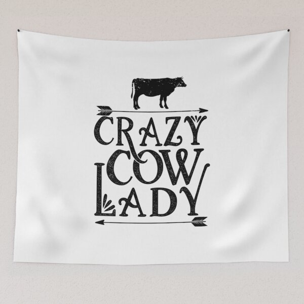 Item preview, Crazy Cow Lady Cow Cows Moo Farmer designed and sold by RomaTikha.