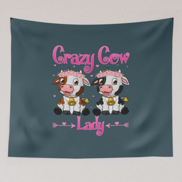 Item preview, Crazy Cow Lady Cow Lover Women designed and sold by RomaTikha.