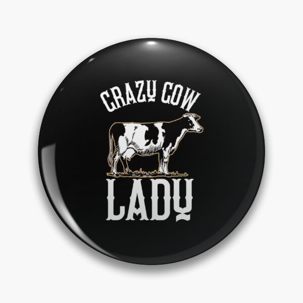 Item preview, Crazy Cow Lady Her Funny Farmer Farm Cattle Cow designed and sold by RomaTikha.