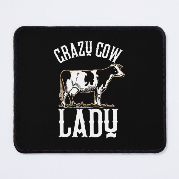 Item preview, Crazy Cow Lady Her Funny Farmer Farm Cattle Cow designed and sold by RomaTikha.