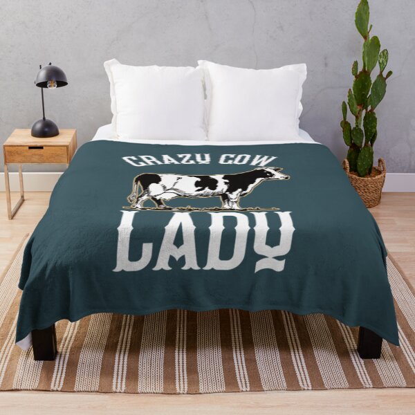 Item preview, Crazy Cow Lady Her Funny Farmer Farm Cattle Cow designed and sold by RomaTikha.